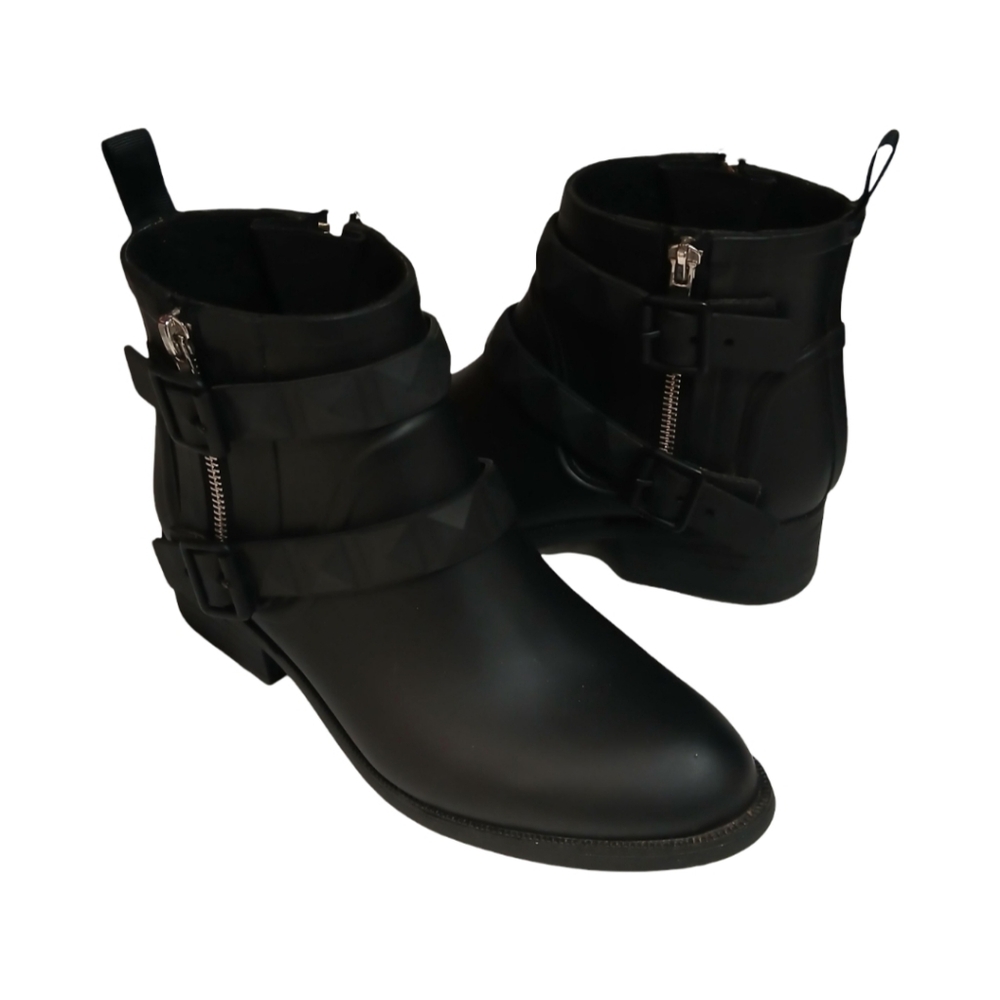 Rebecca Minkoff Quincy Waterproof Rain Boot in Black Modesens Size 6-EUC